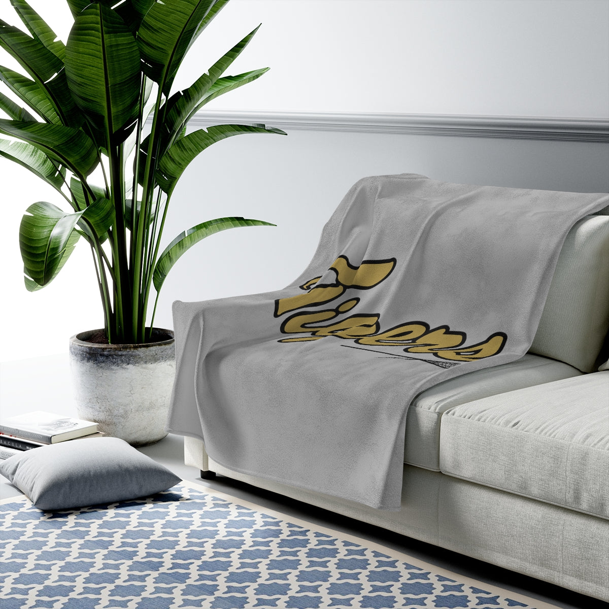Drip Tigers Lacrosse Velveteen Plush Blanket