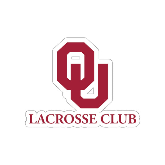 Oklahoma University Lacrosse Die-Cut Stickers