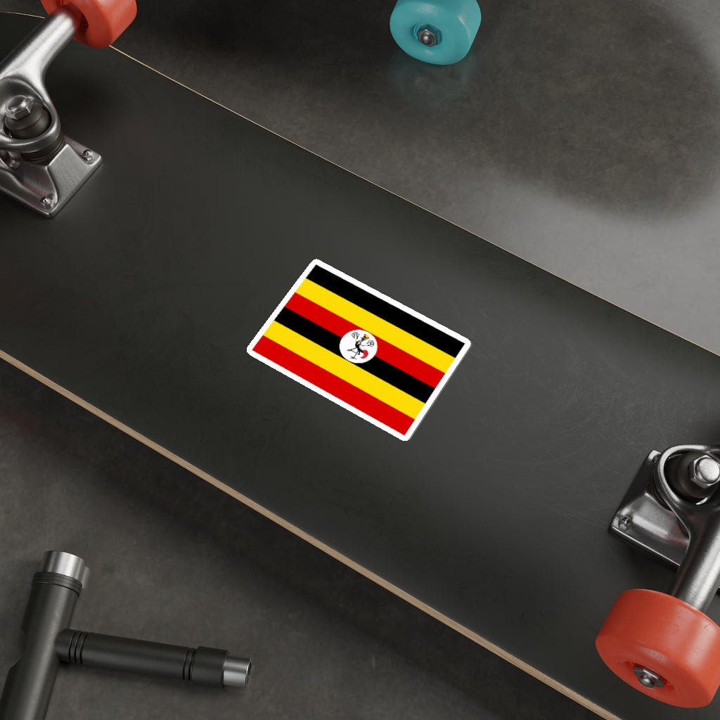 Uganda Lacrosse Flag Die-Cut Stickers