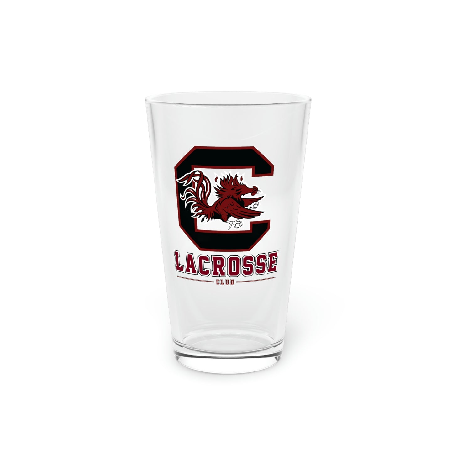 Gamecocks Lacrosse Pint Glass - 16oz