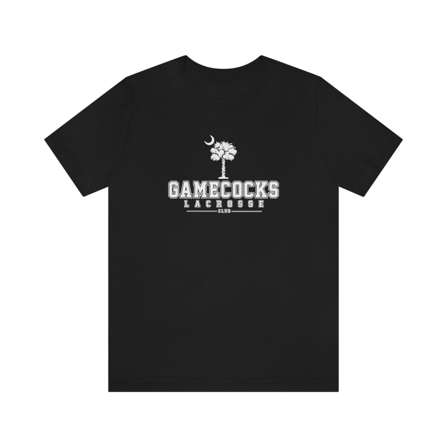 Adult Gamecocks Lacrosse Bella + Canvas Short Sleeve Cotton Tee
