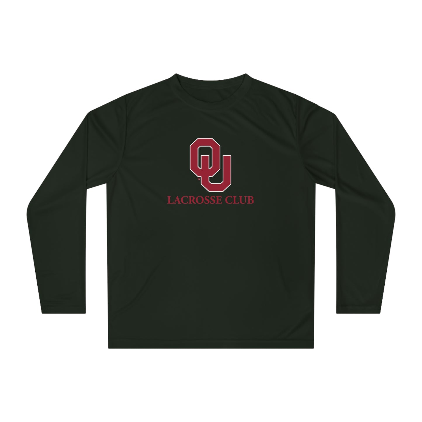 Adult Oklahoma University Lacrosse 365 Performance Long Sleeve Shirt