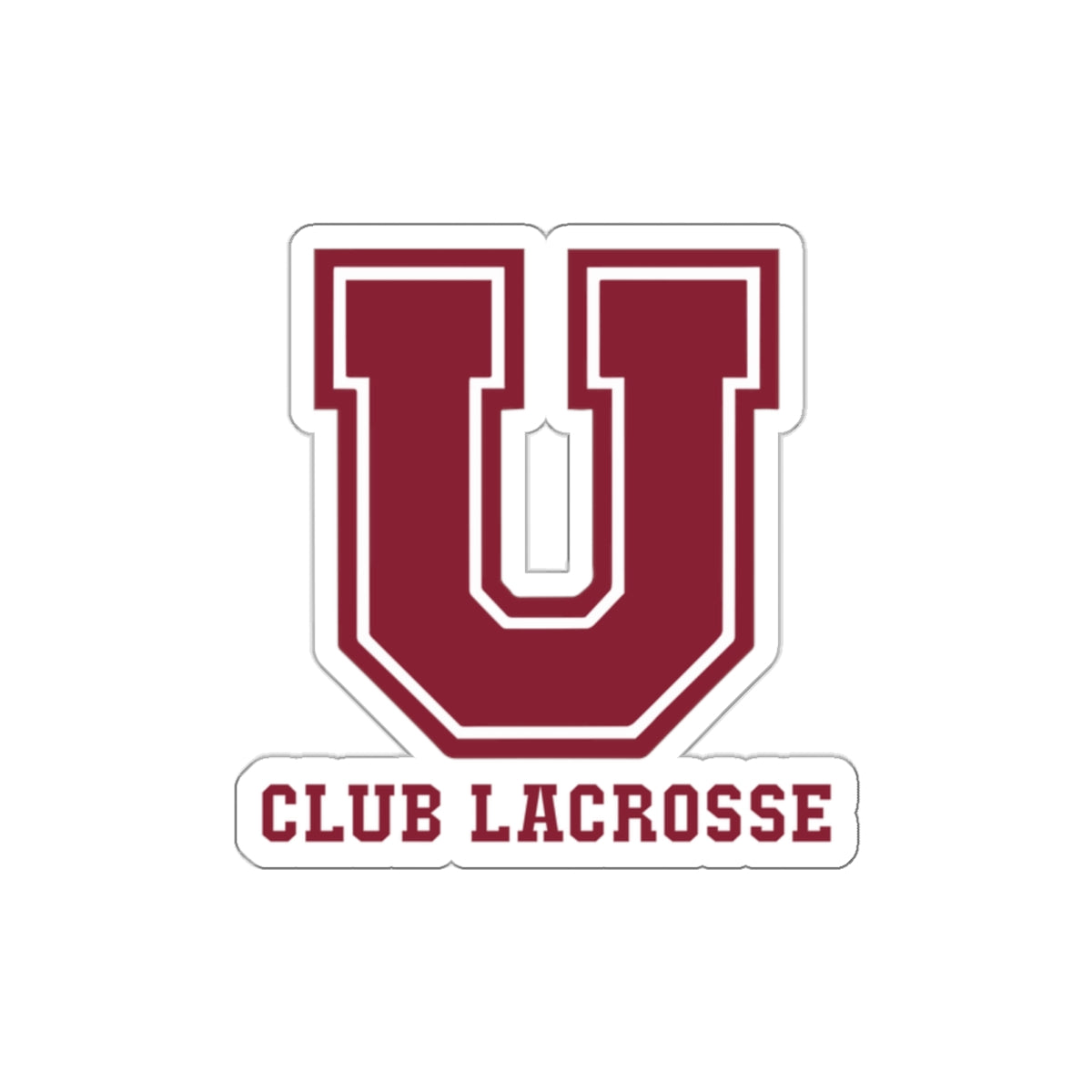 Union Club Lacrosse Die-Cut Sticker