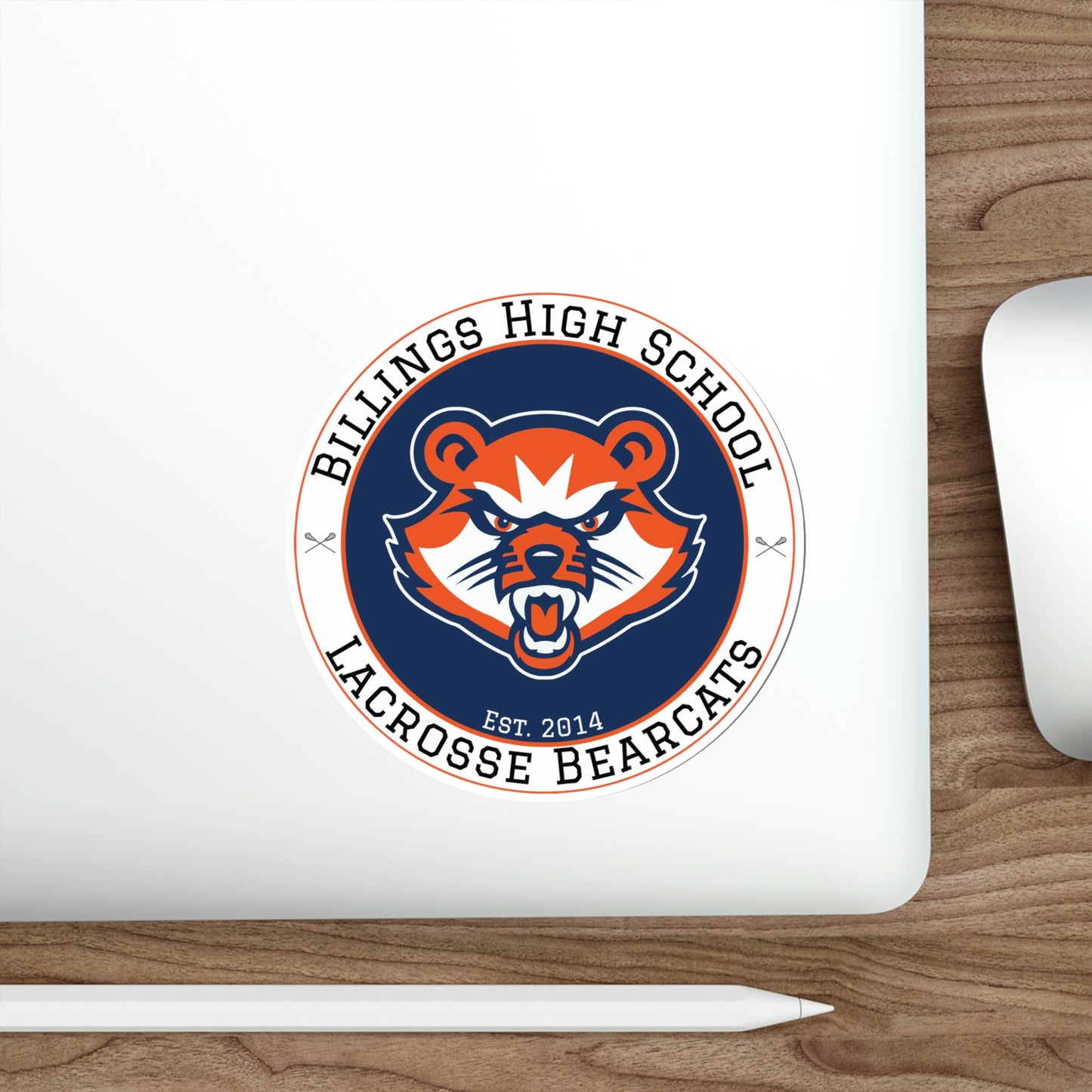 Billings Bearcats Lacrosse Die-Cut Stickers