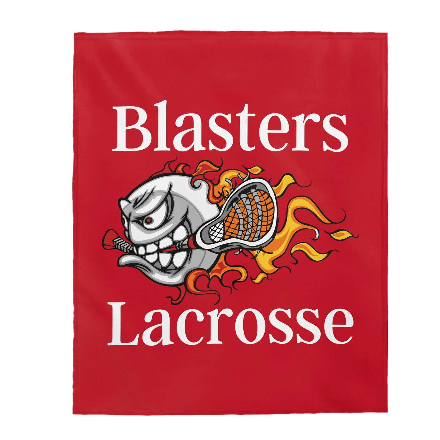 Blasters MS Lacrosse Velveteen Plush Blanket