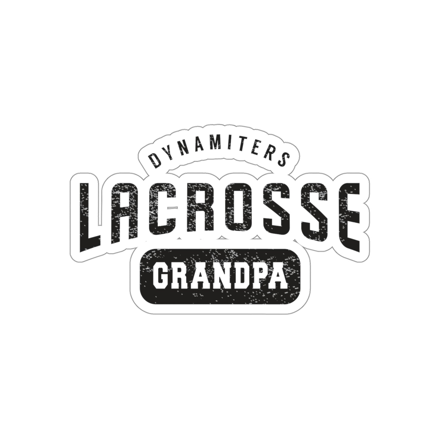 Glendale HS Lacrosse Die-Cut Stickers - Grandpa
