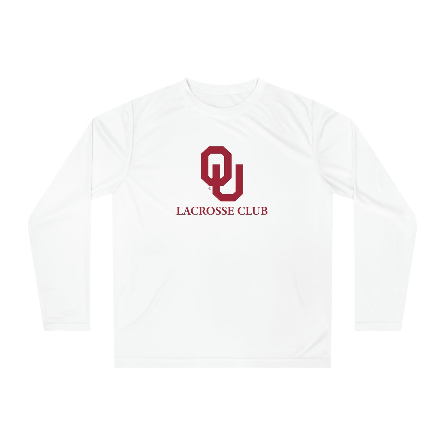 Adult Oklahoma University Lacrosse 365 Performance Long Sleeve Shirt