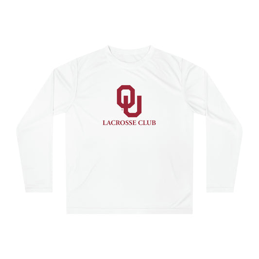 Adult Oklahoma University Lacrosse 365 Performance Long Sleeve Shirt