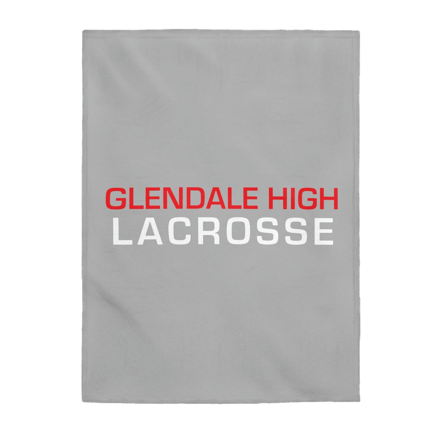 Glendale HS Lacrosse Velveteen Plush Blanket