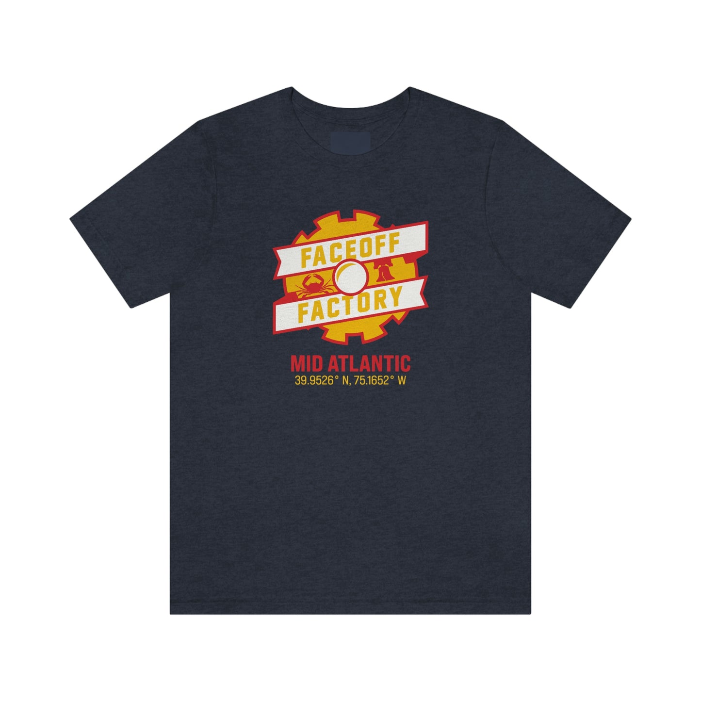 Adult Faceoff Factory Bella + Canvas Short Sleeve Cotton Tee - Mid Atlantic