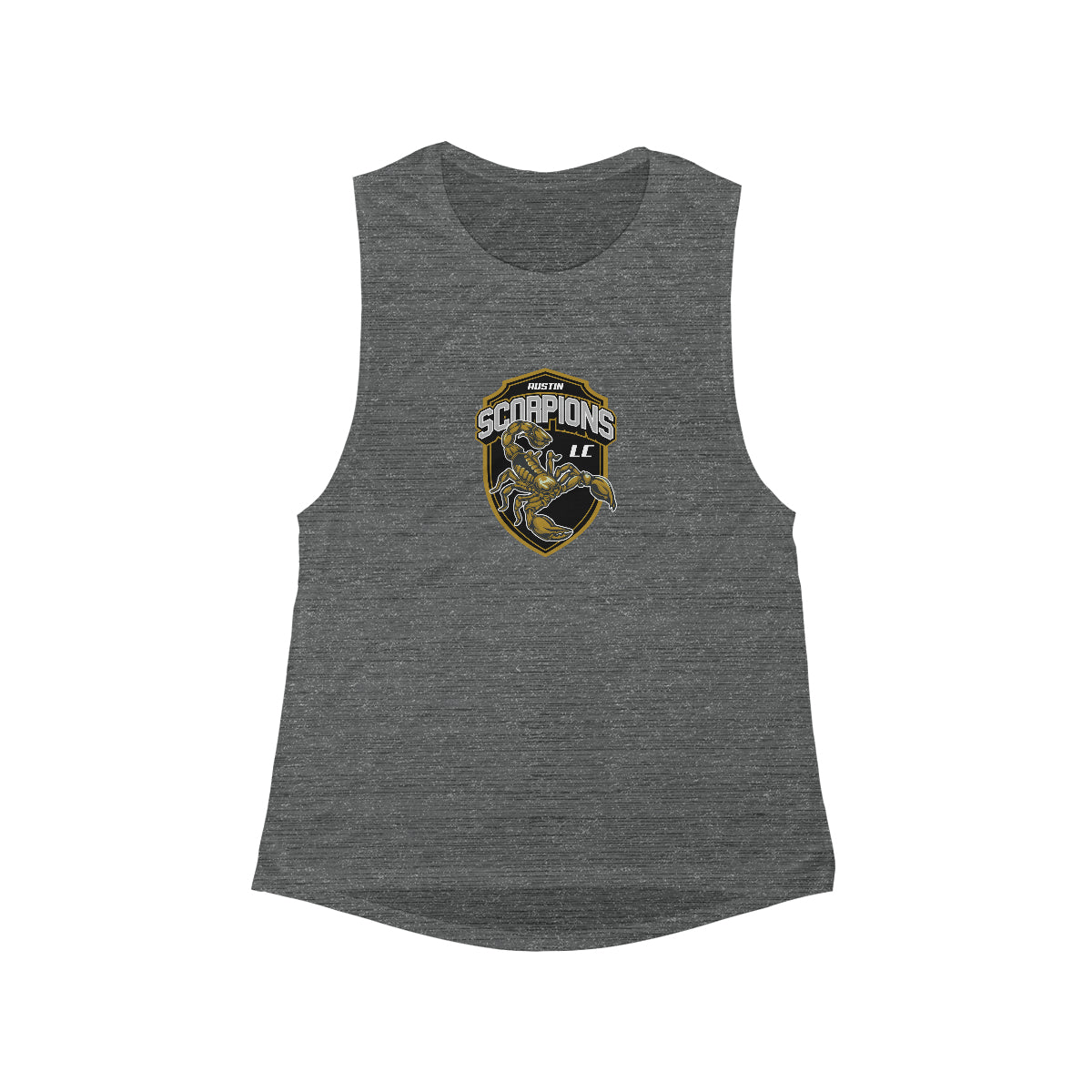 Women's Austin Scorpions Bella + Canvas Flowy Scoop Muscle Tank