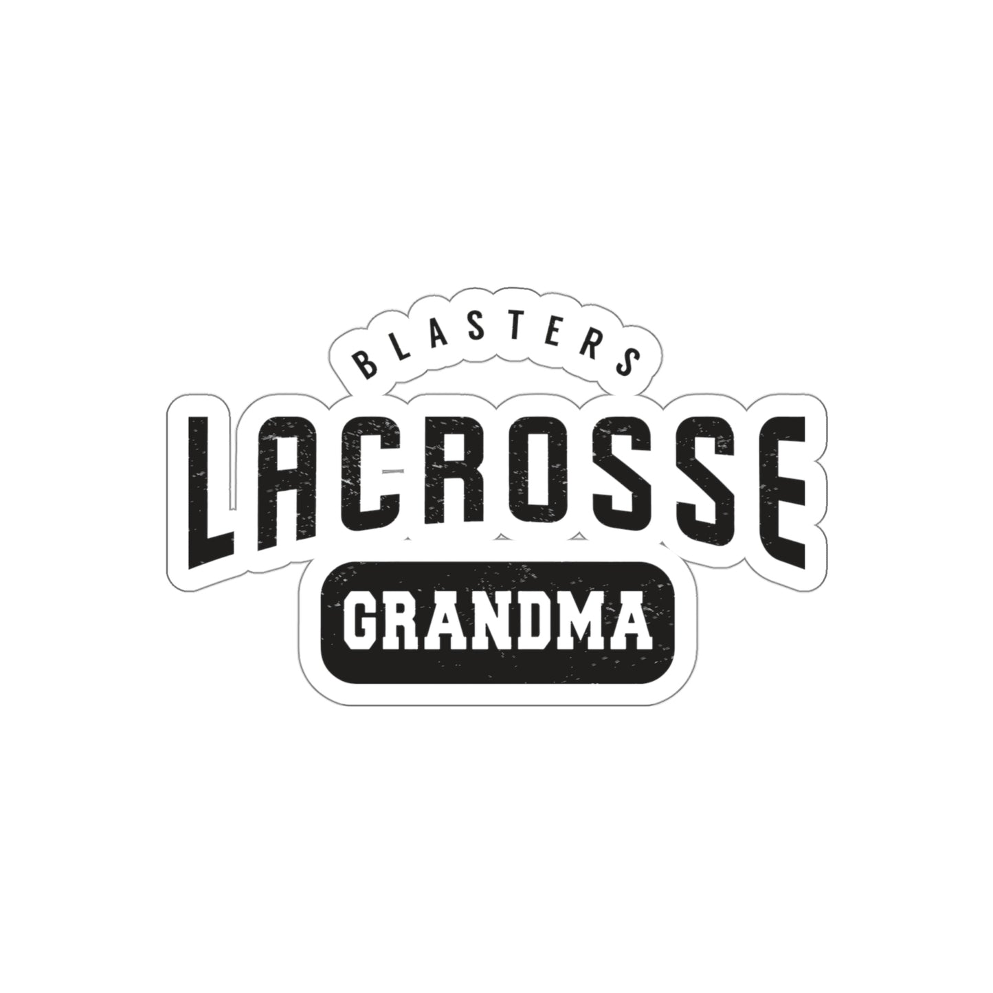 Blasters MS Lacrosse Die-Cut Stickers - Grandma