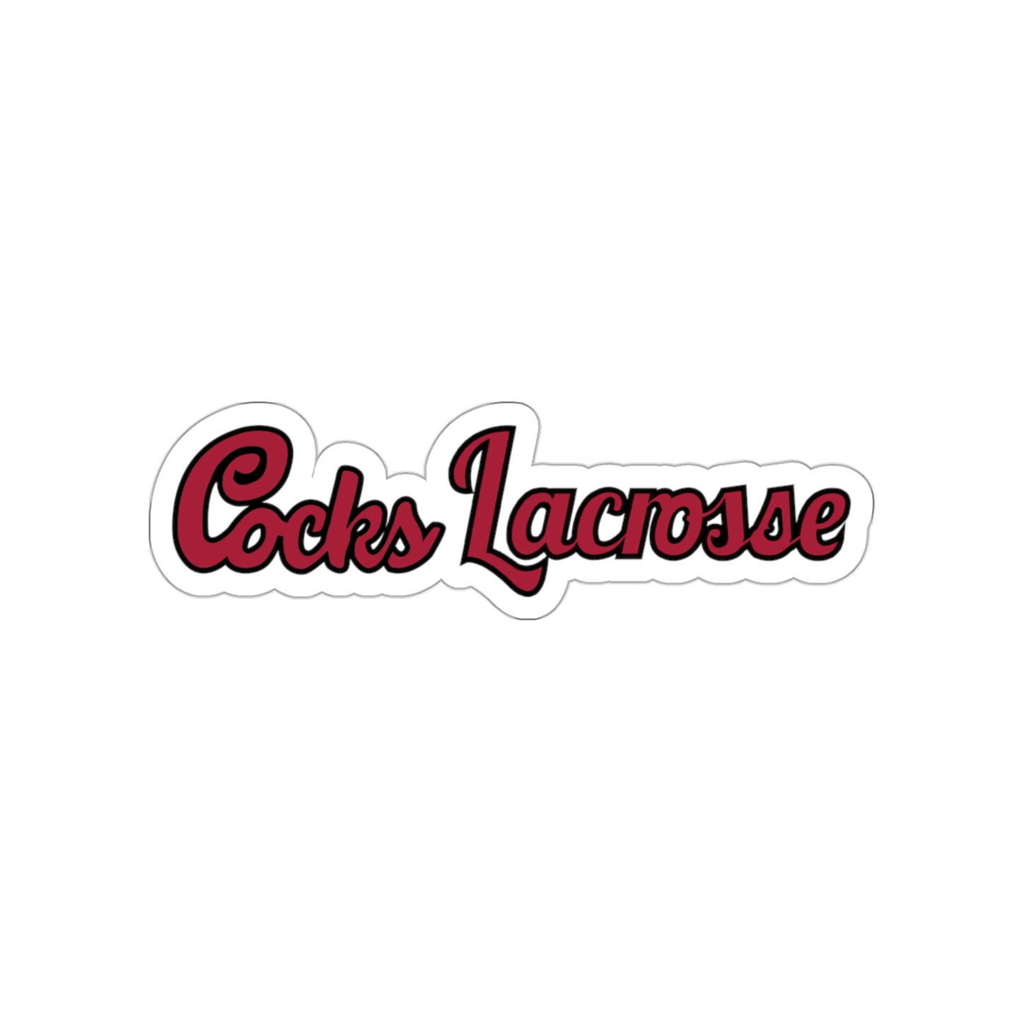 Gamecocks Lacrosse Die-Cut Stickers