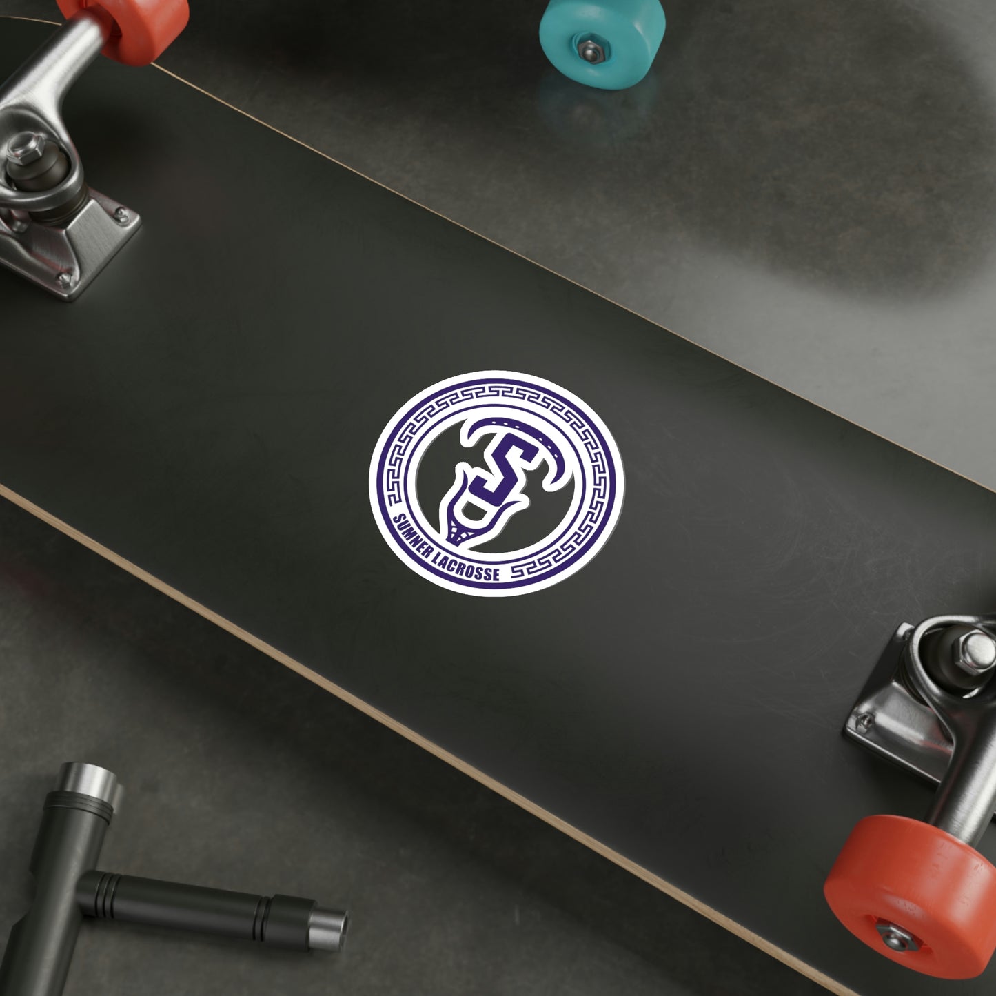 Sumner Spartans Lacrosse Die-Cut Stickers