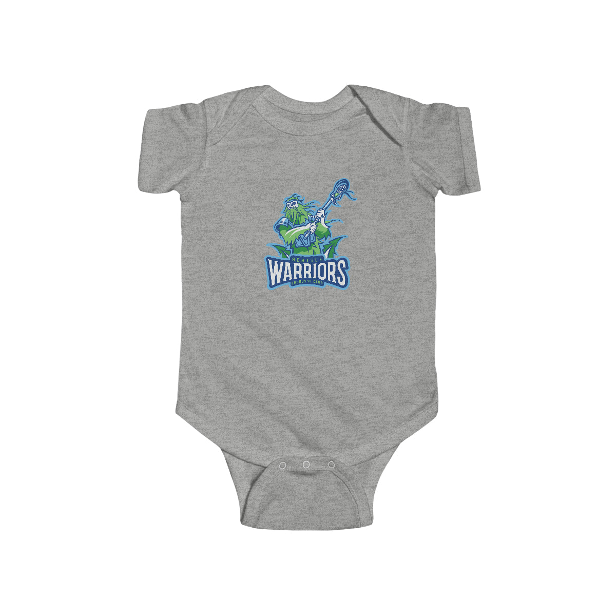 Baby Seattle Warriors Lacrosse Onesie