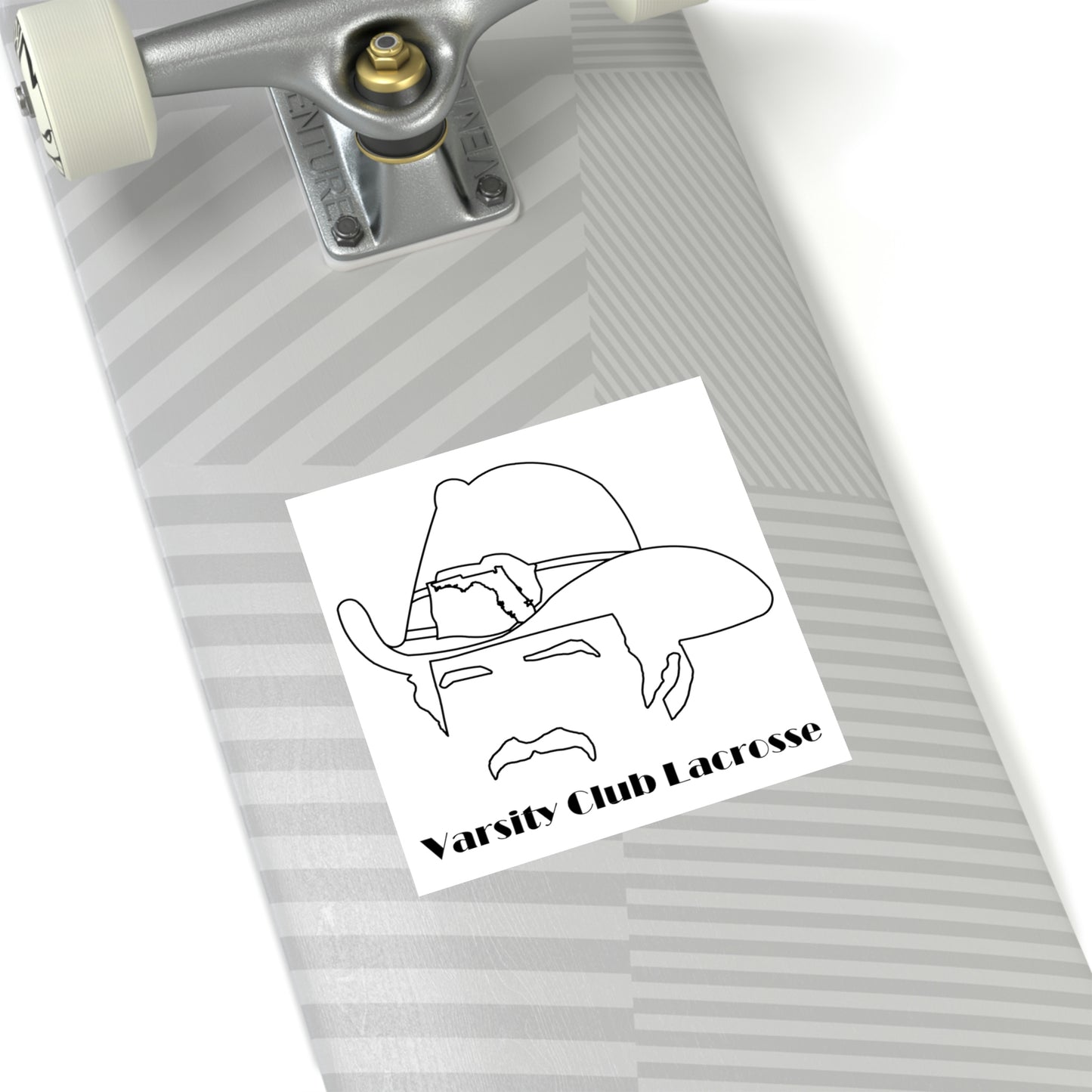 Varsity Club Lacrosse Square Stickers -  Indoor\Outdoor