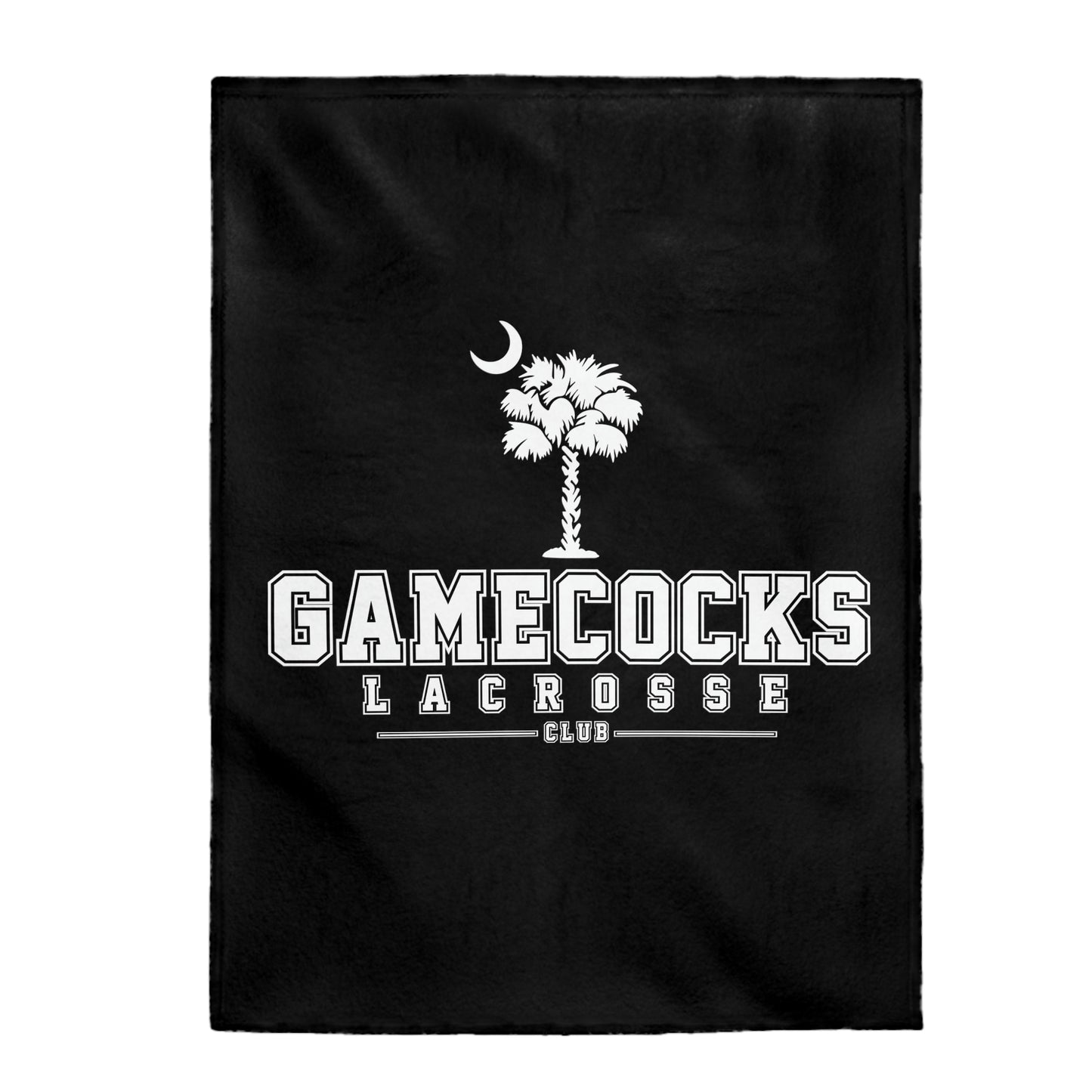 Gamecocks Lacrosse Velveteen Plush Blanket