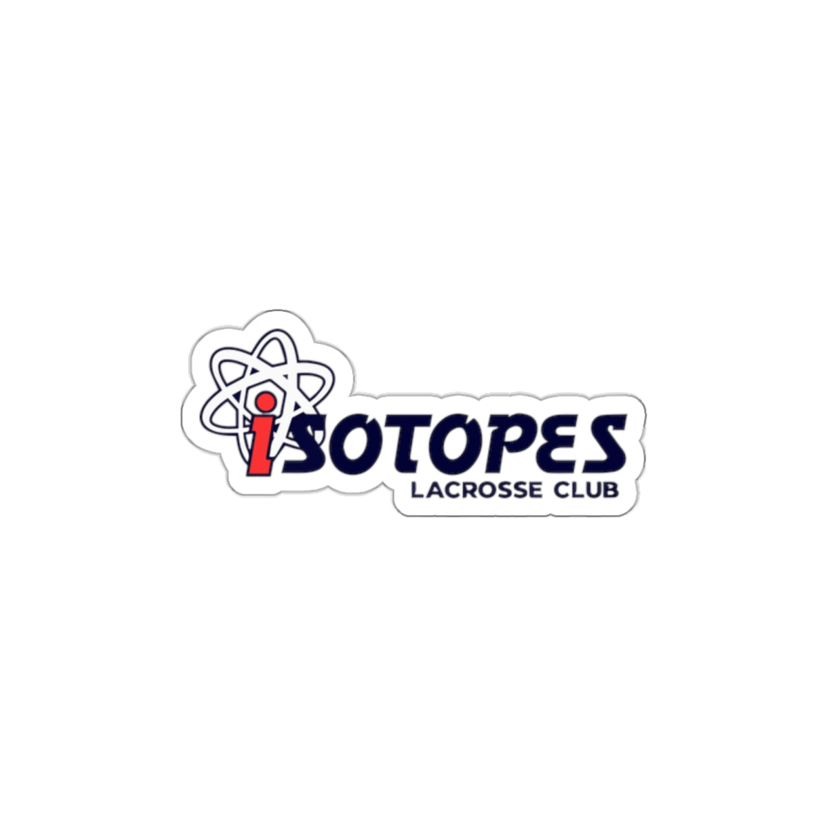 Isotopes Lacrosse Die-Cut Stickers