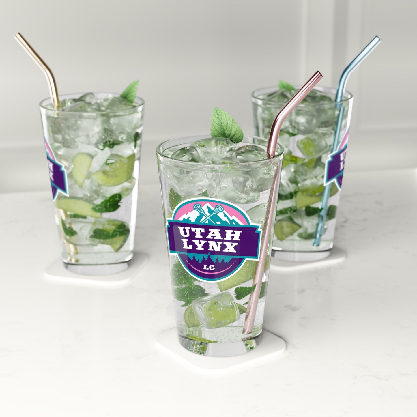 Utah Lynx Pint Glass