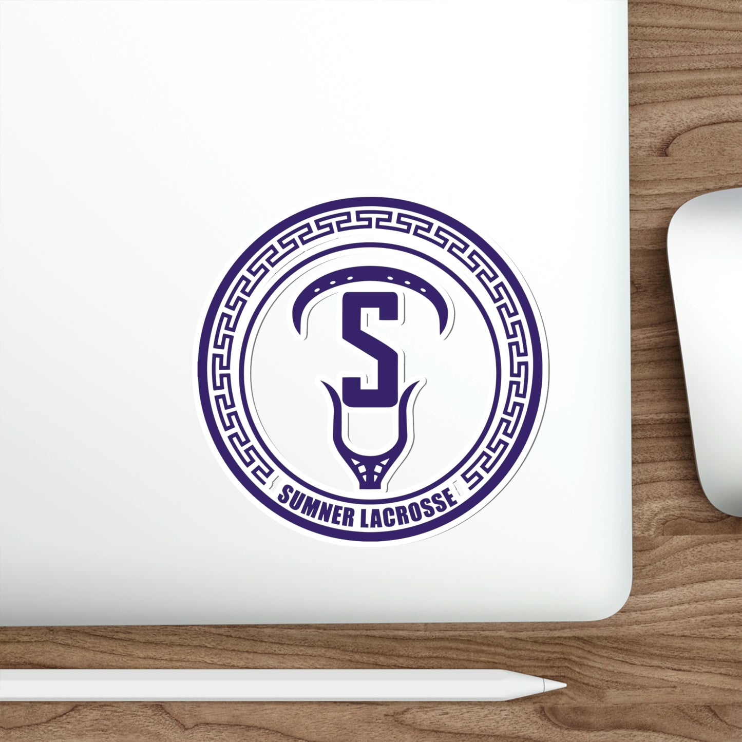 Sumner Spartans Lacrosse Die-Cut Stickers