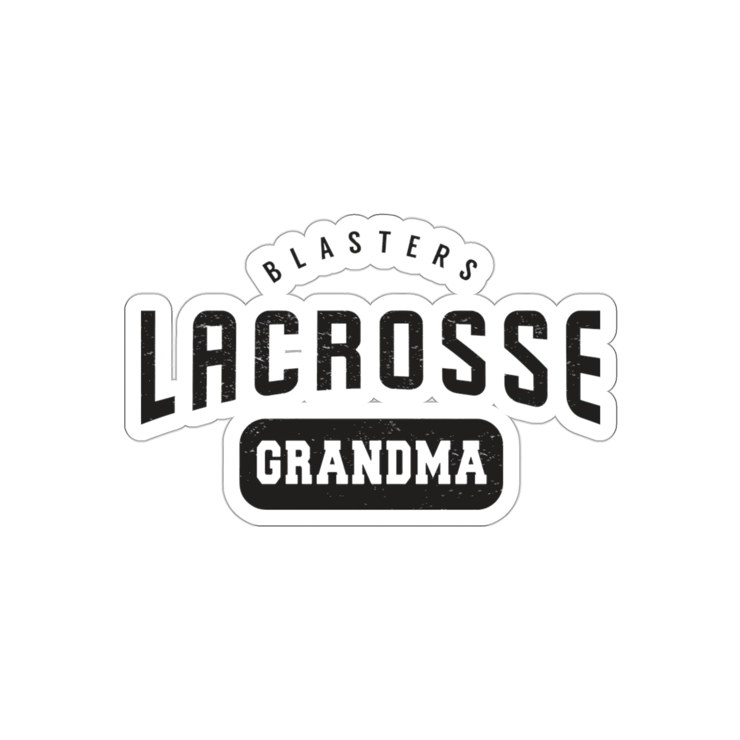 Blasters MS Lacrosse Die-Cut Stickers - Grandma