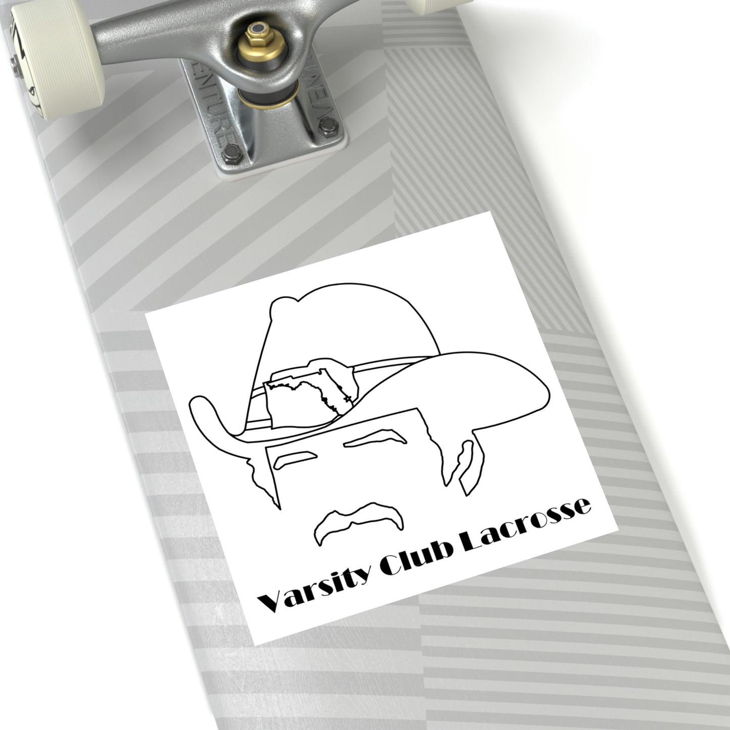 Varsity Club Lacrosse Square Stickers -  Indoor\Outdoor