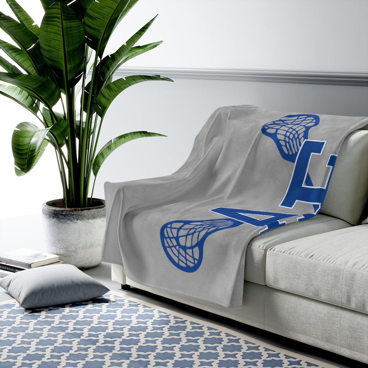 AF Club Lacrosse Velveteen Plush Blanket