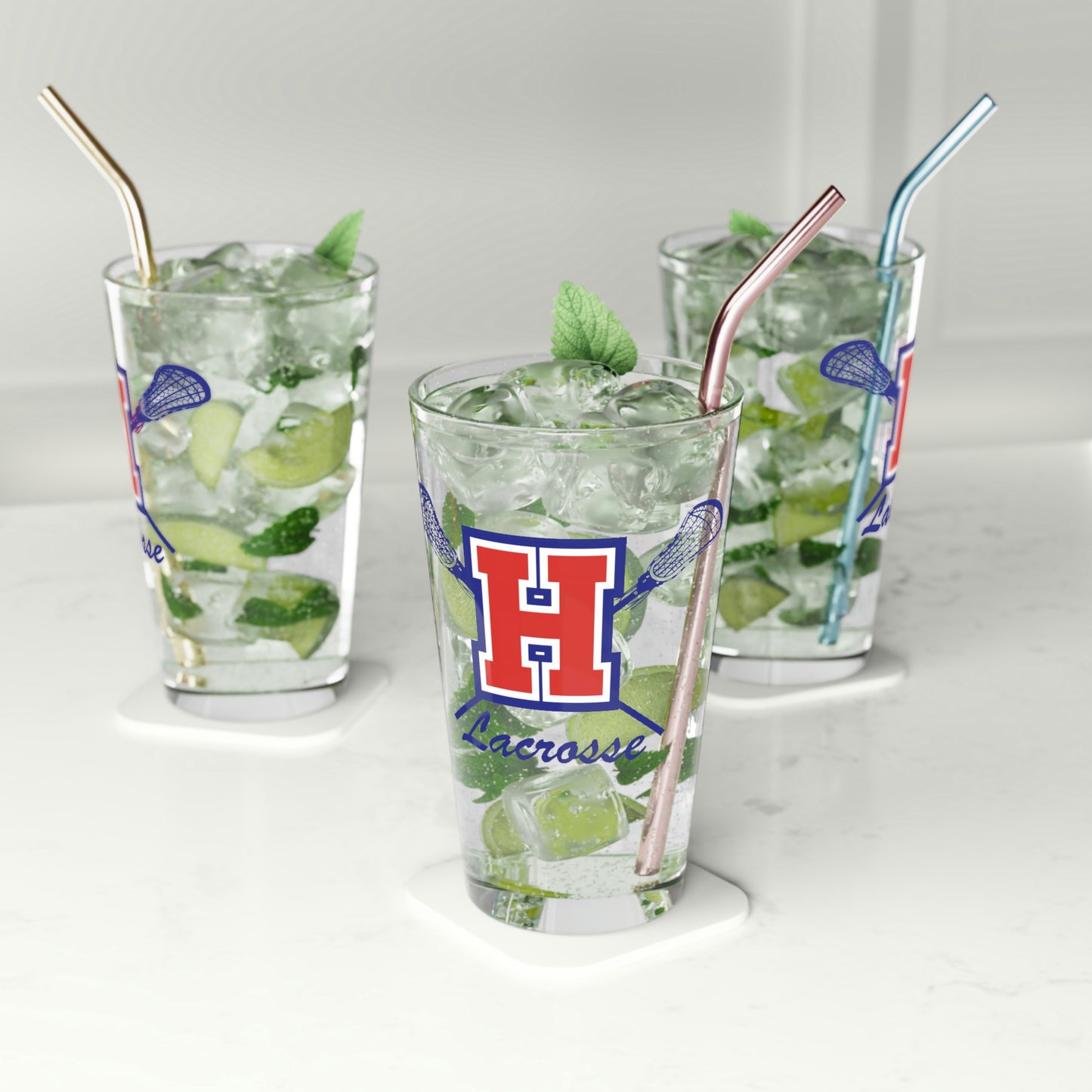 Hilhi Lacrosse Pint Glass