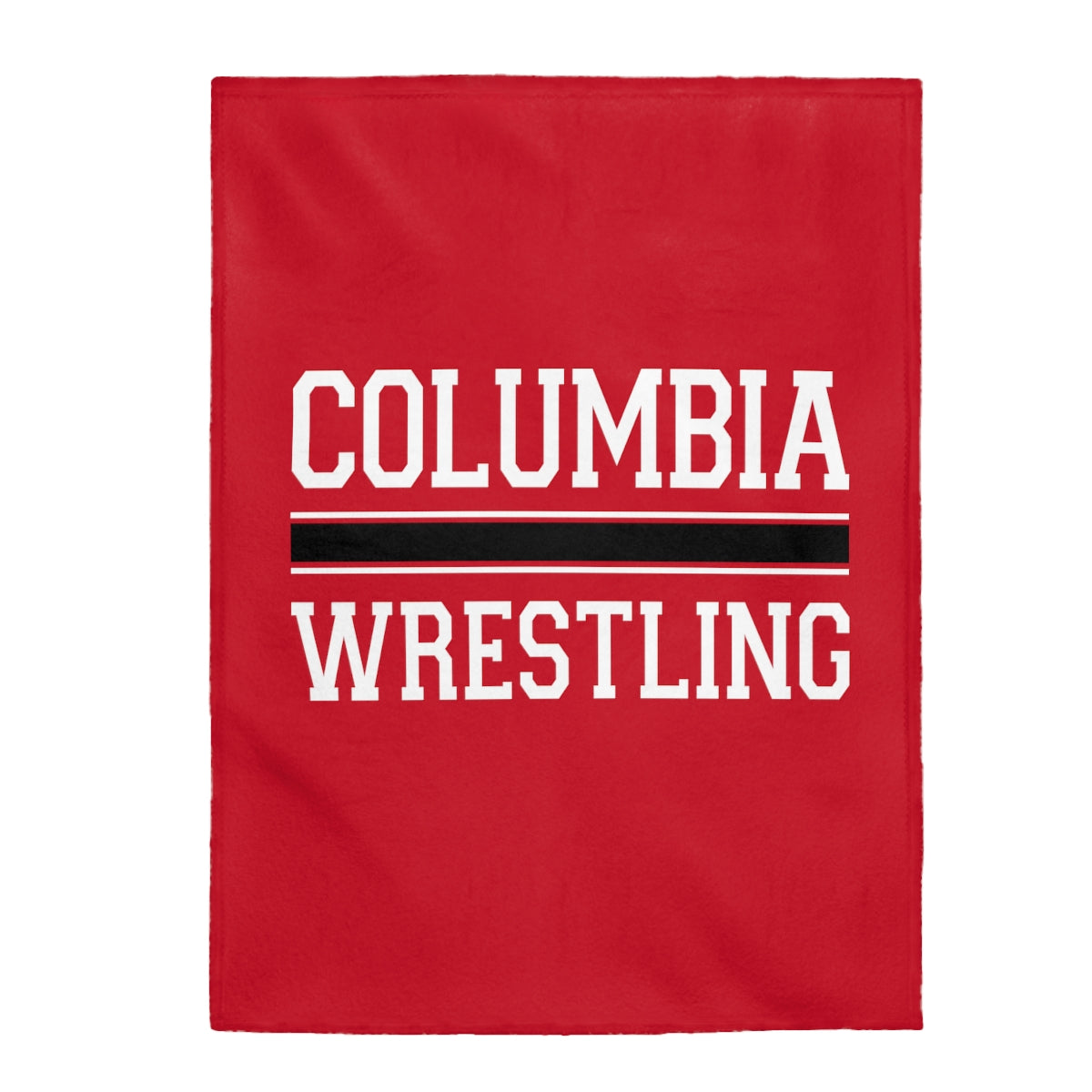 Columbia Wrestling Velveteen Plush Blanket
