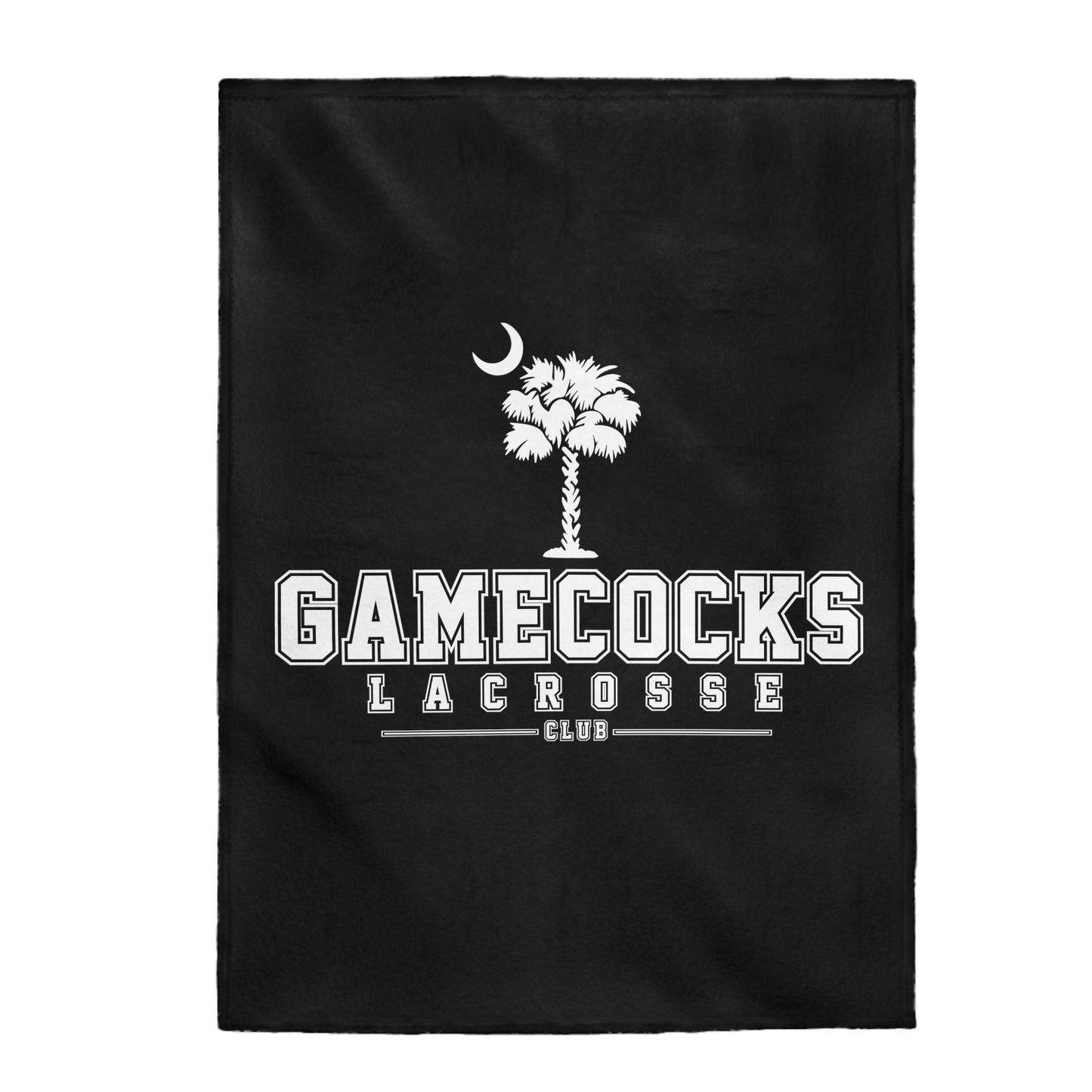 Gamecocks Lacrosse Velveteen Plush Blanket