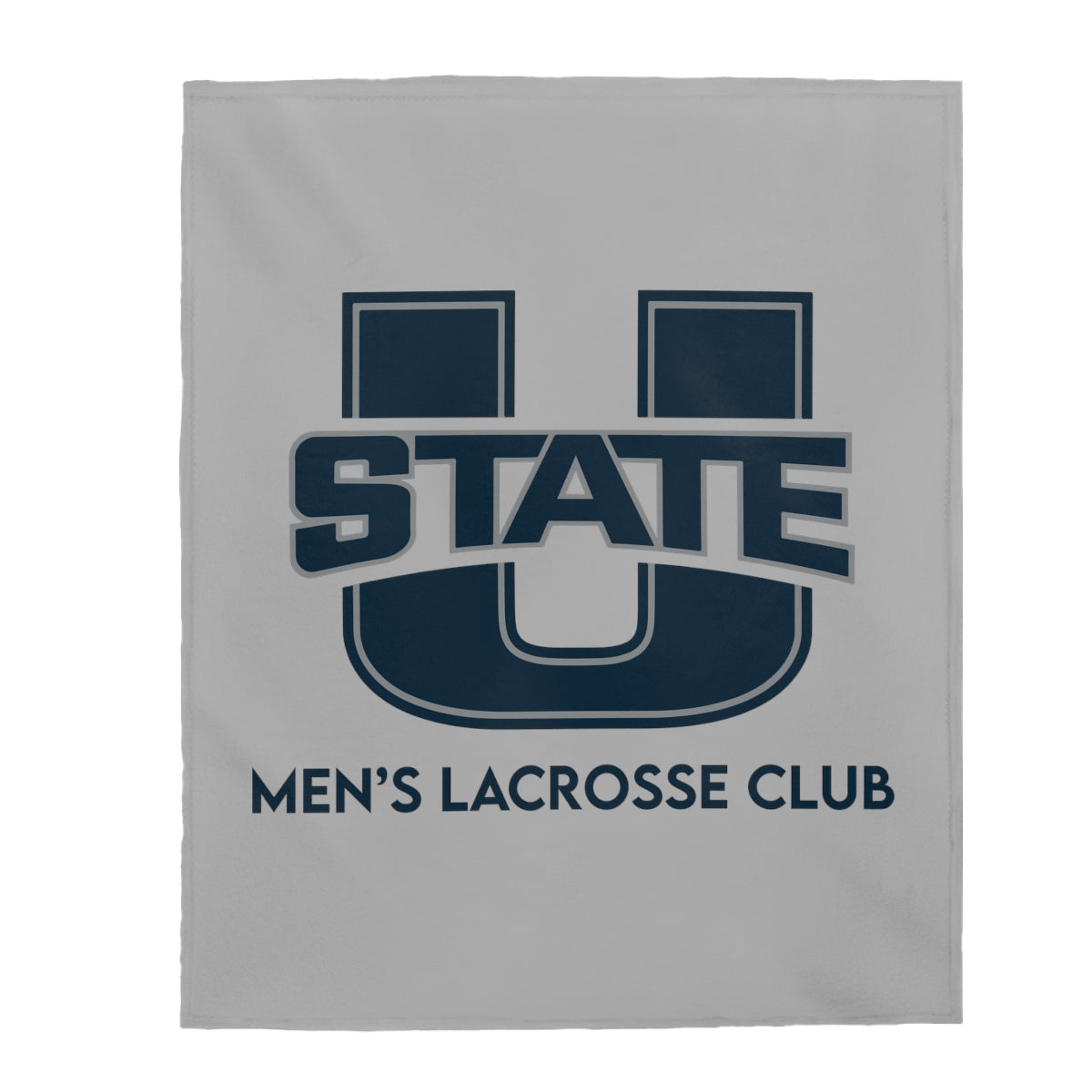 USU Lacrosse Velveteen Plush Blanket