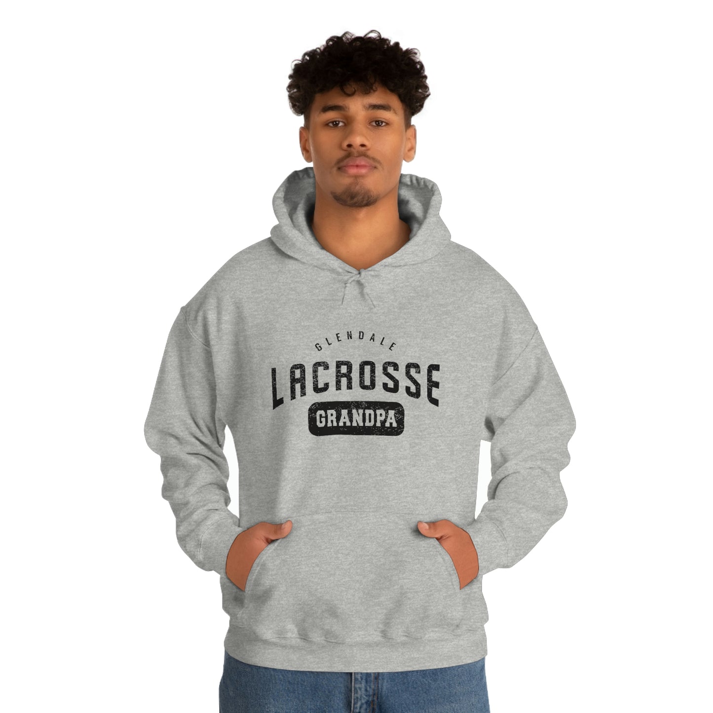 Adult Glendale HS Lacrosse Gildan Heavy Blend™ Hooded Sweatshirt - Grandpa