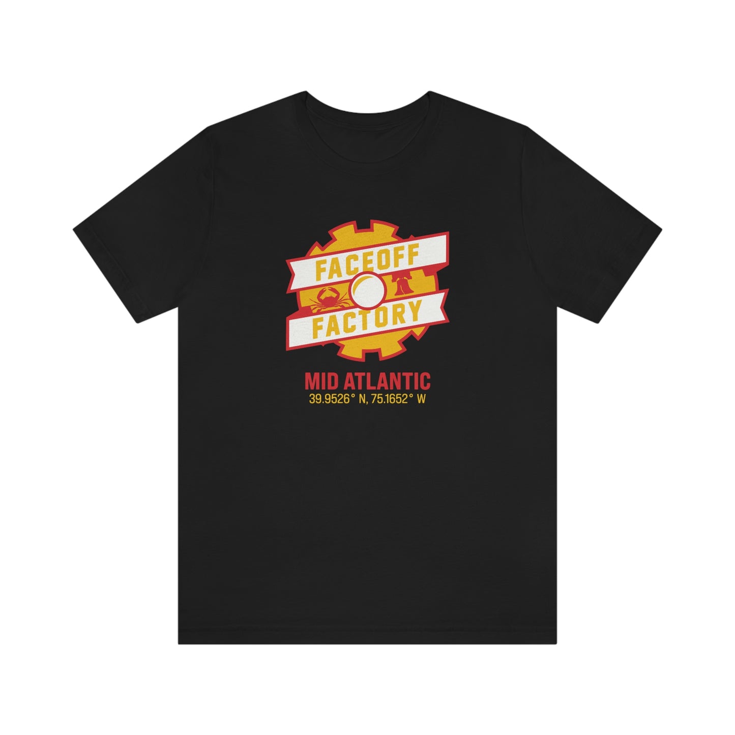 Adult Faceoff Factory Bella + Canvas Short Sleeve Cotton Tee - Mid Atlantic