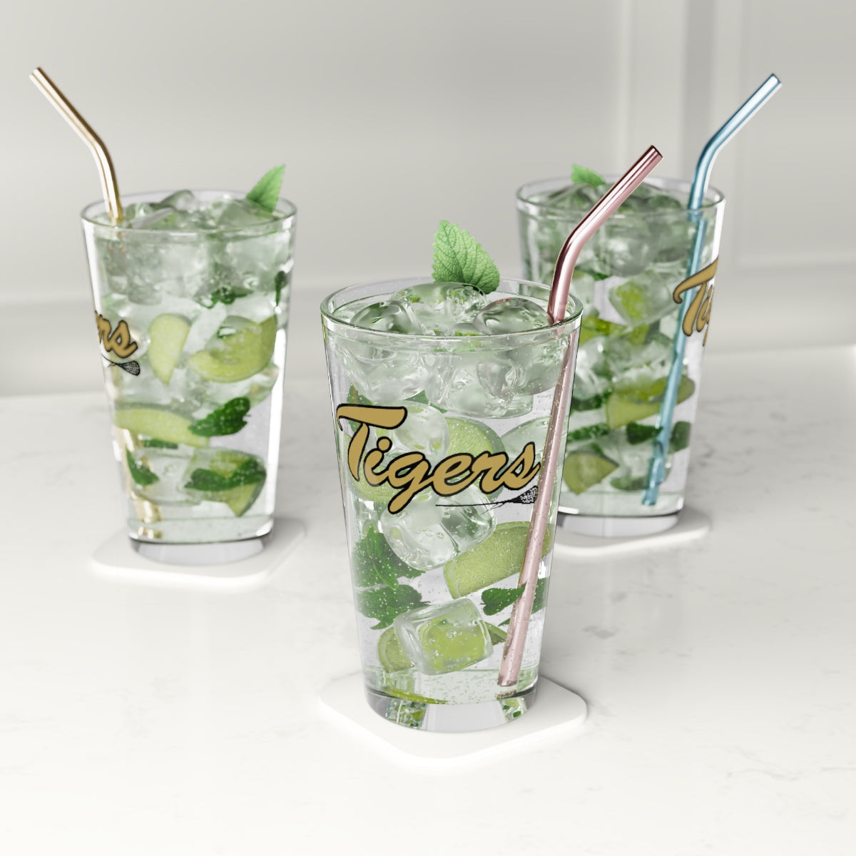 Drip Tigers Lacrosse Pint Glass - 16oz