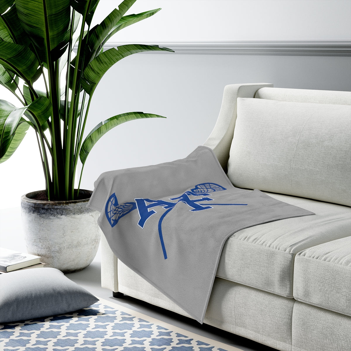 AF Club Lacrosse Velveteen Plush Blanket