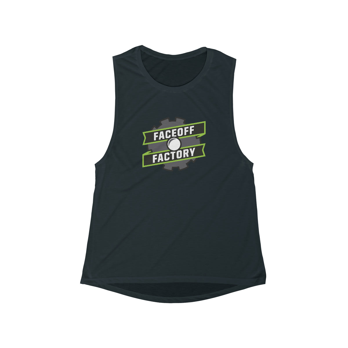 Women's Faceoff Factory Bella + Canvas Flowy Scoop Muscle Tank