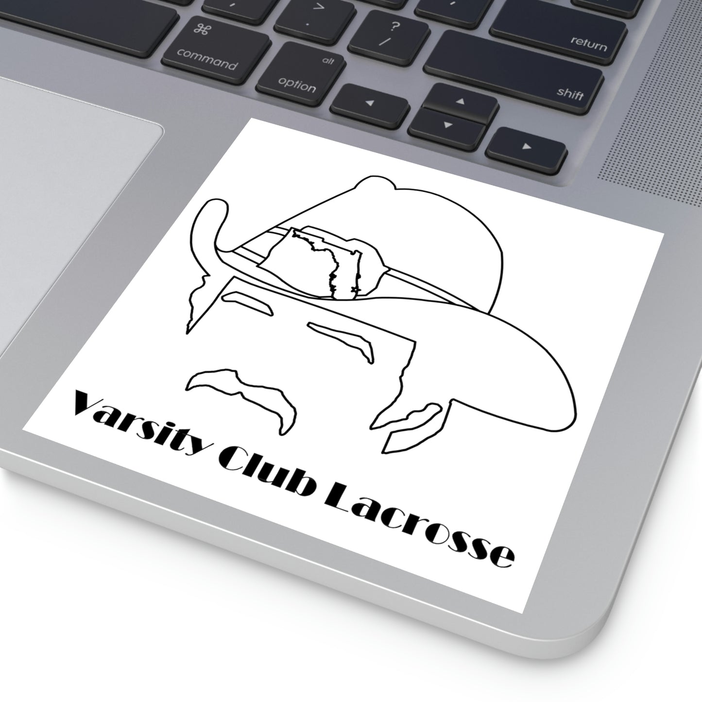 Varsity Club Lacrosse Square Stickers -  Indoor\Outdoor