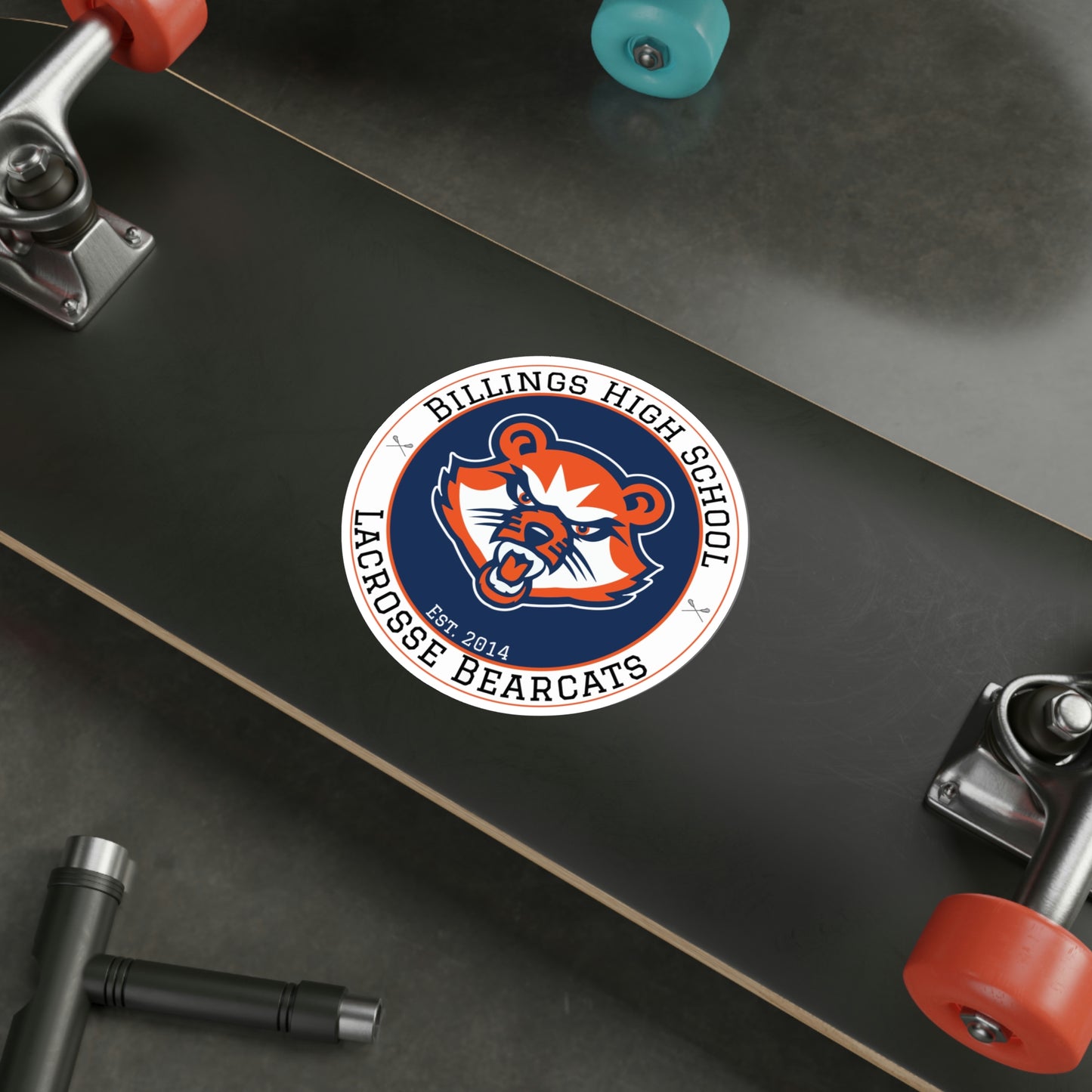 Billings Bearcats Lacrosse Die-Cut Stickers