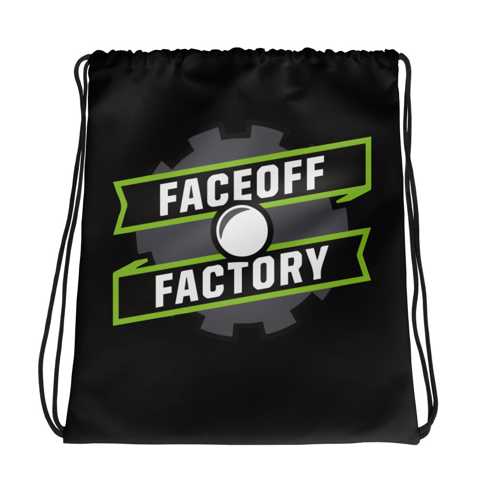 Faceoff Factory Drawstring Bag