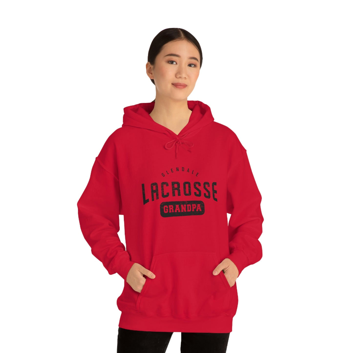 Adult Glendale HS Lacrosse Gildan Heavy Blend™ Hooded Sweatshirt - Grandpa
