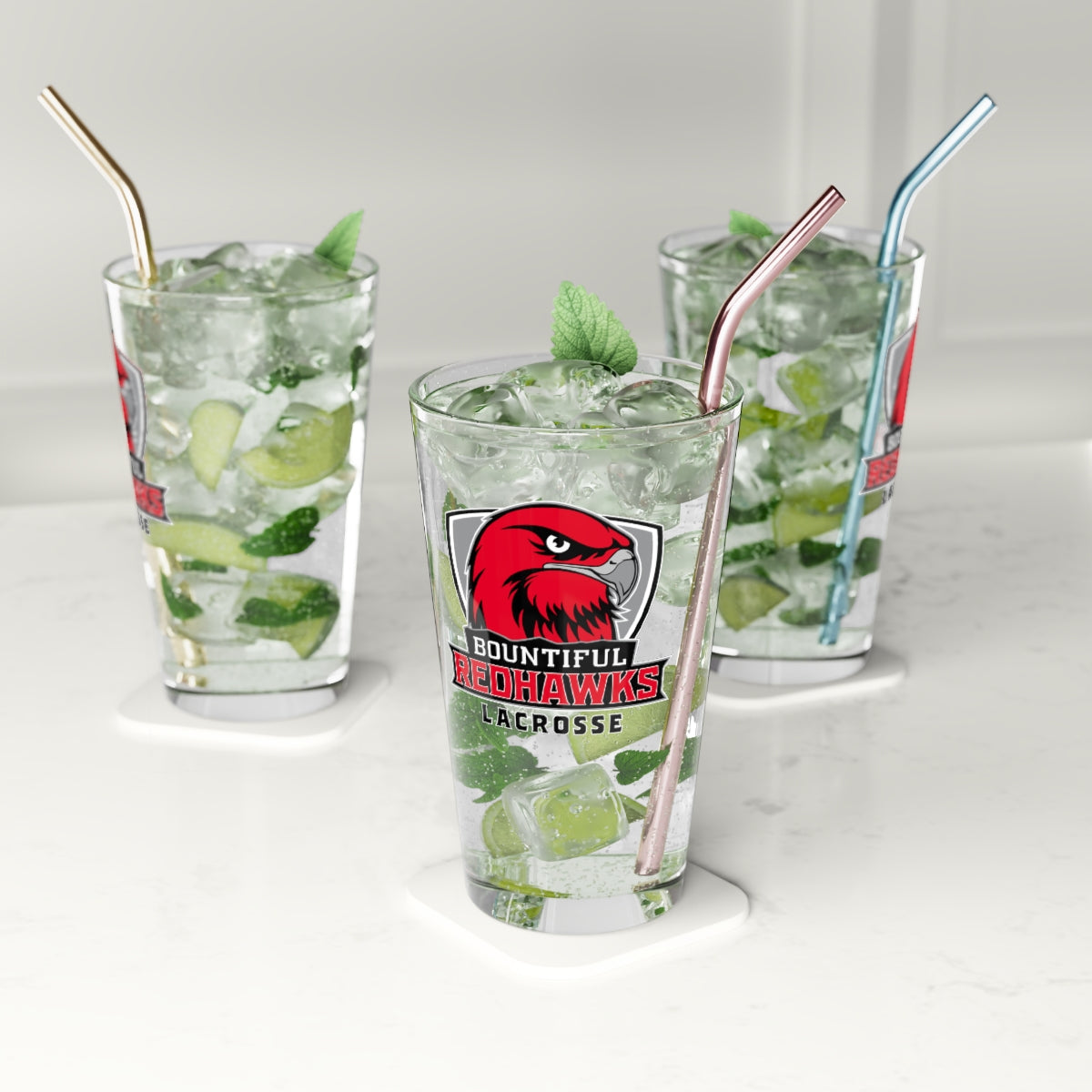 Bountiful Lacrosse Pint Glass - 16oz