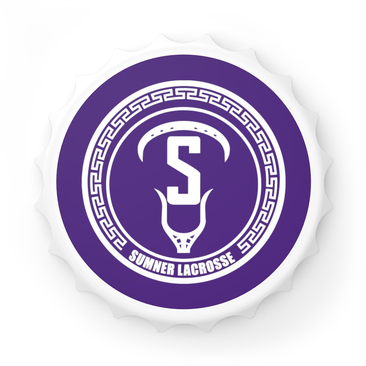 Sumner Spartans Lacrosse Bottle Opener