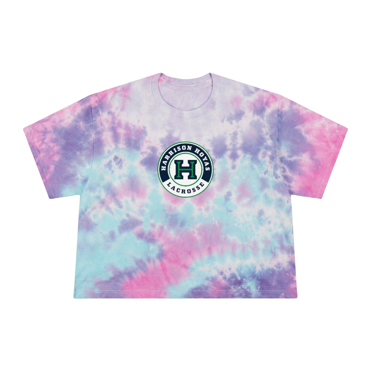 Women's Harrison Lacrosse Tie-Dye Crop Tee
