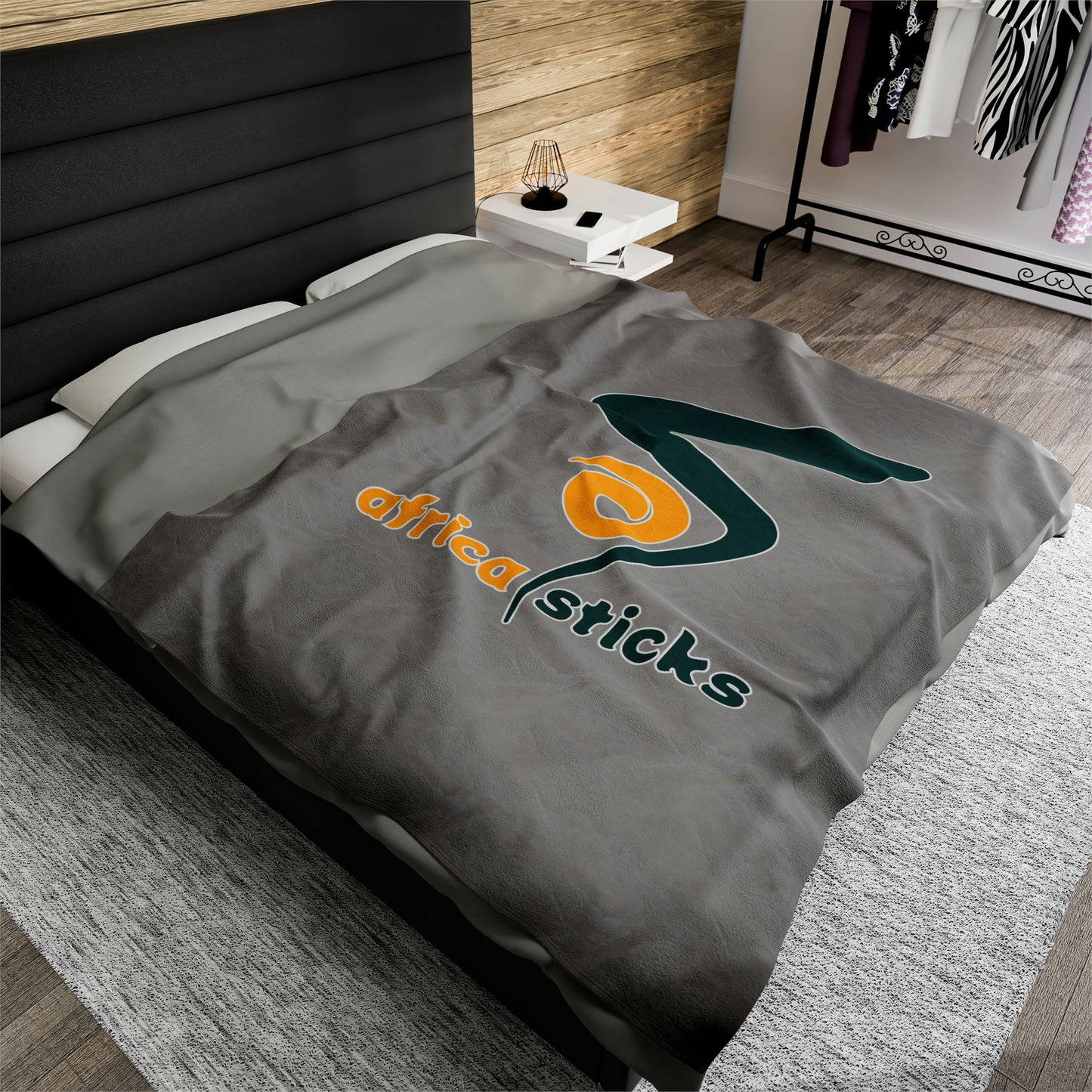 Africa Sticks Velveteen Plush Blanket