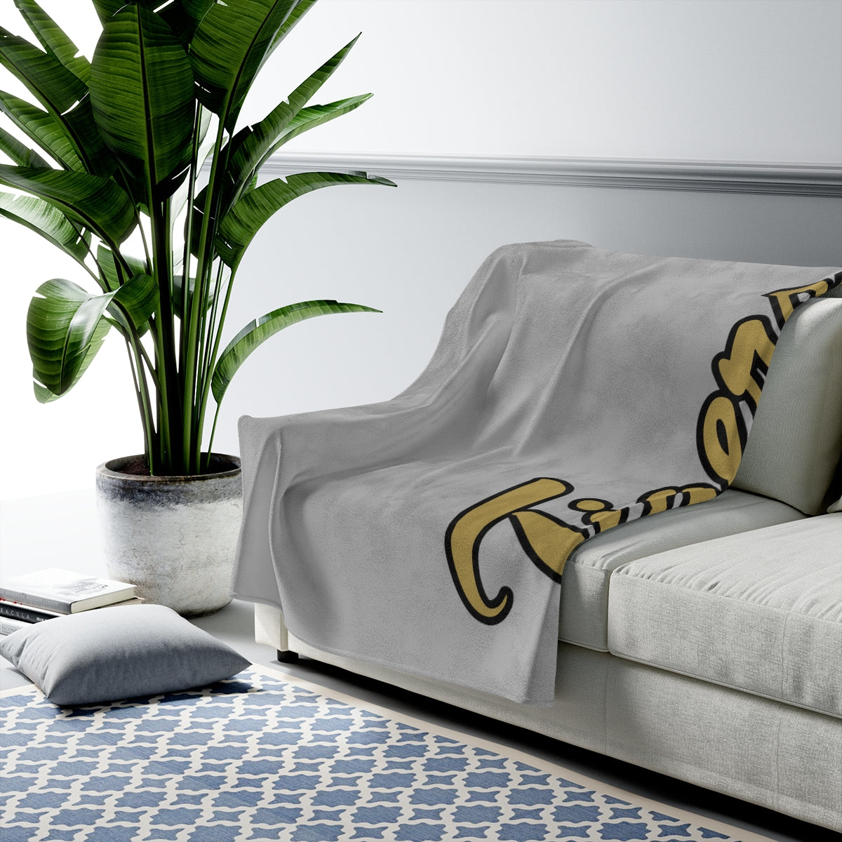 Drip Tigers Lacrosse Velveteen Plush Blanket