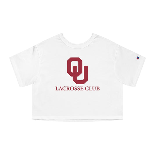 Women's Oklahoma Lacrosse Champion Heritage Cropped T-Shirt