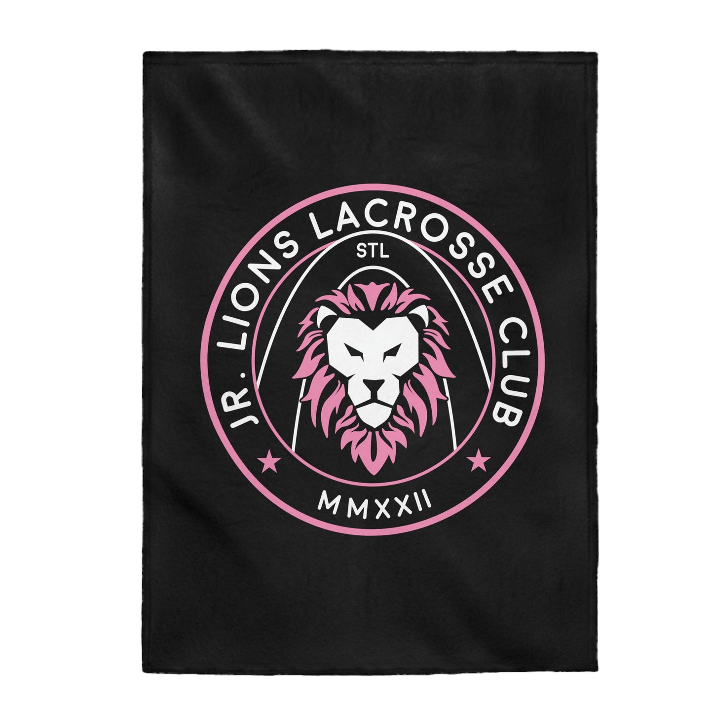 Jr. Lions Lacrosse Velveteen Plush Blanket