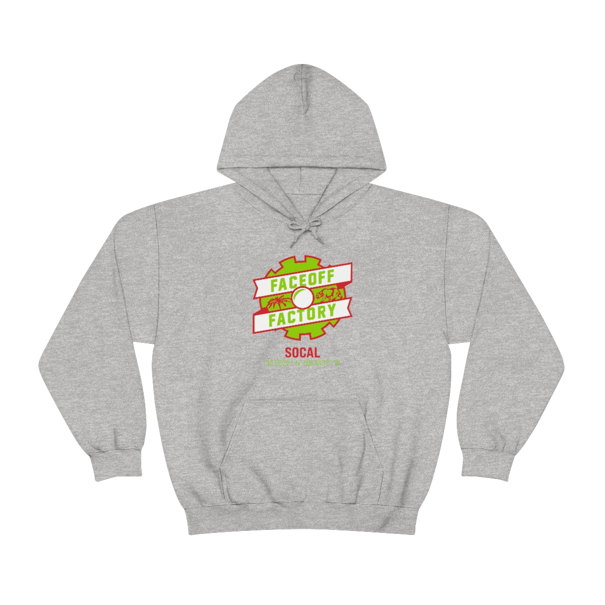 Adult Faceoff Factory Gildan Heavy Blend™ Hooded Sweatshirt - SOCAL