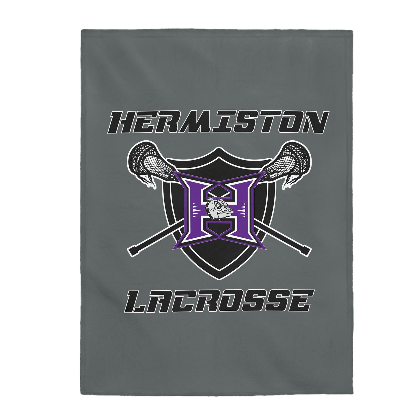 Hermiston Lacrosse Velveteen Plush Blanket