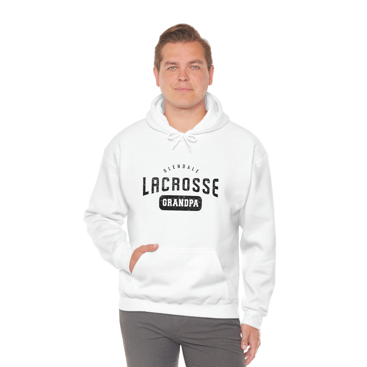 Adult Glendale HS Lacrosse Gildan Heavy Blend™ Hooded Sweatshirt - Grandpa